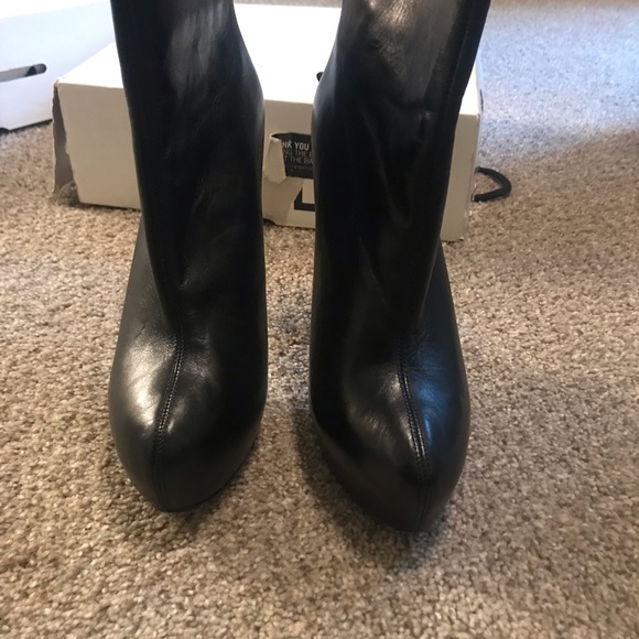 Aldo Black Leather Booties - Picture 3 of 7